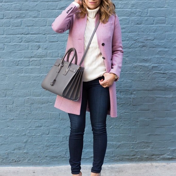 J Crew Regent Topcoat Heather Lavender 8 Gorgeous - Picture 4 of 9